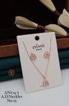 AN 174 Daily Wear AD Pendant Set Wholesale Shop In Surat
